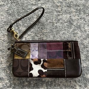 Vintage Coach Patchwork Wristlet